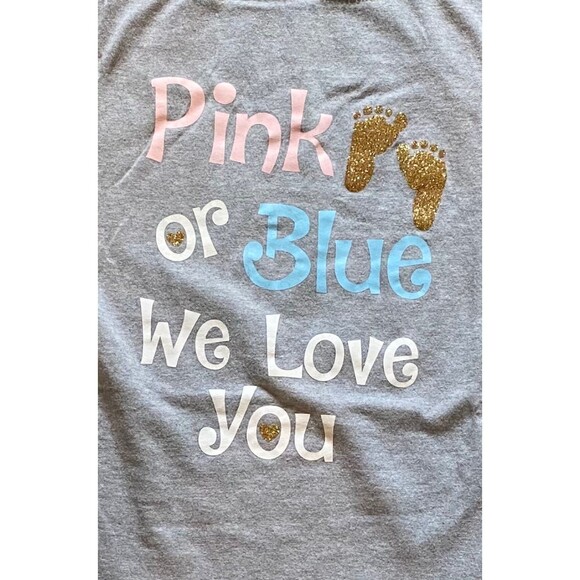 Gender Reveal T Shirt size large - Picture 2 of 5